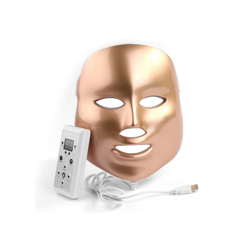 Led Gold Light Therapy Mask - Gold - Woman