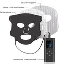 Masque Led Visage Luminotherapie 7 Couleurs - Noir - Mixte
