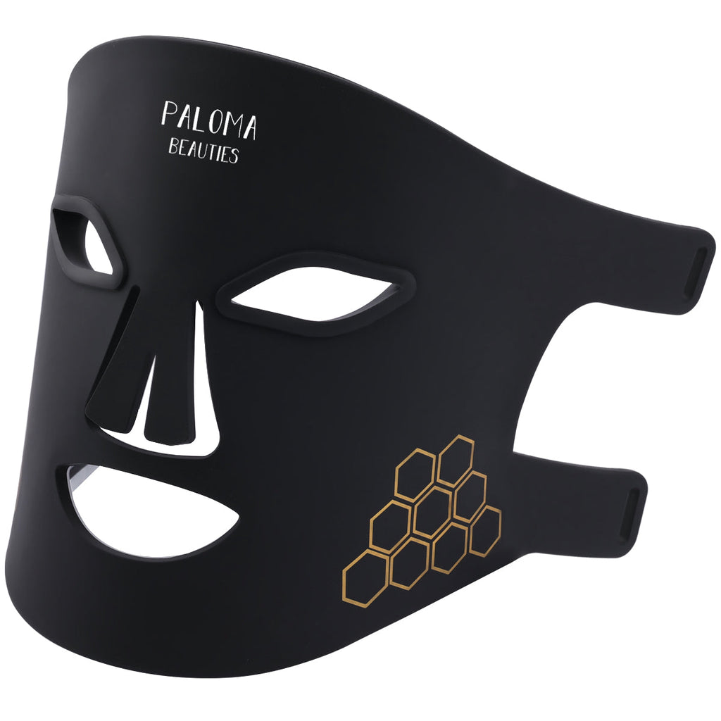 Máscara de luminoterapia LED para rostro y cuello.