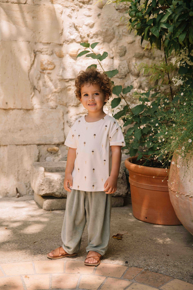 Camiseta Punto Essential Crudo Helado