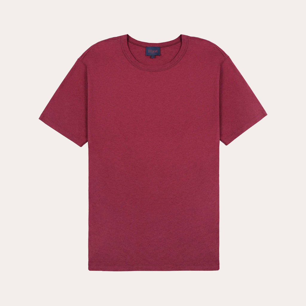 Tee-Shirt En Coton Et Lin Framboise