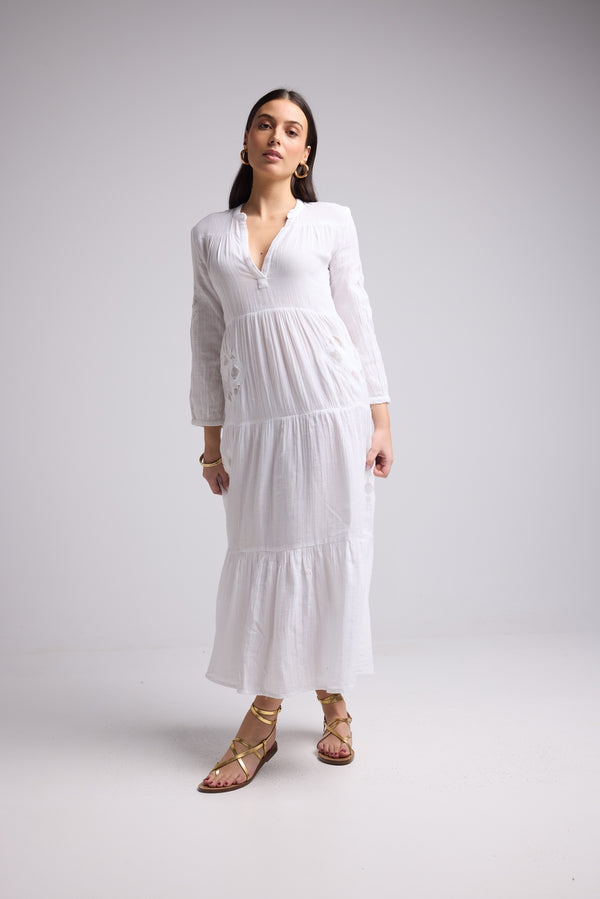 Robe Longue - Telia - Blanc