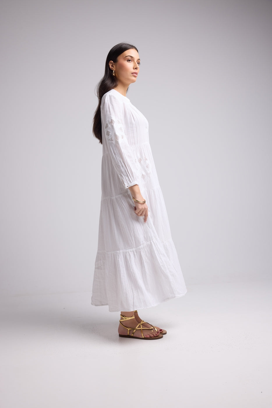 Robe Longue - Telia - Blanc