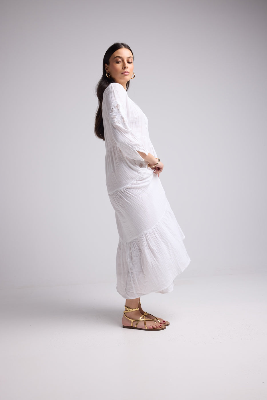 Robe Longue - Telia - Blanc