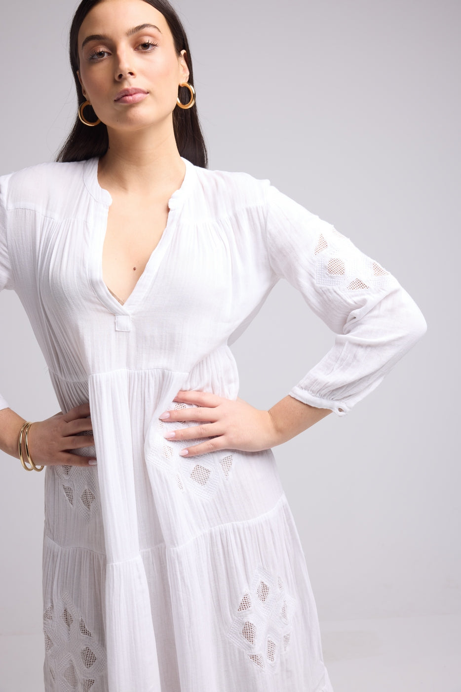 Robe Longue - Telia - Blanc