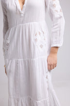 Robe Longue - Telia - Blanc