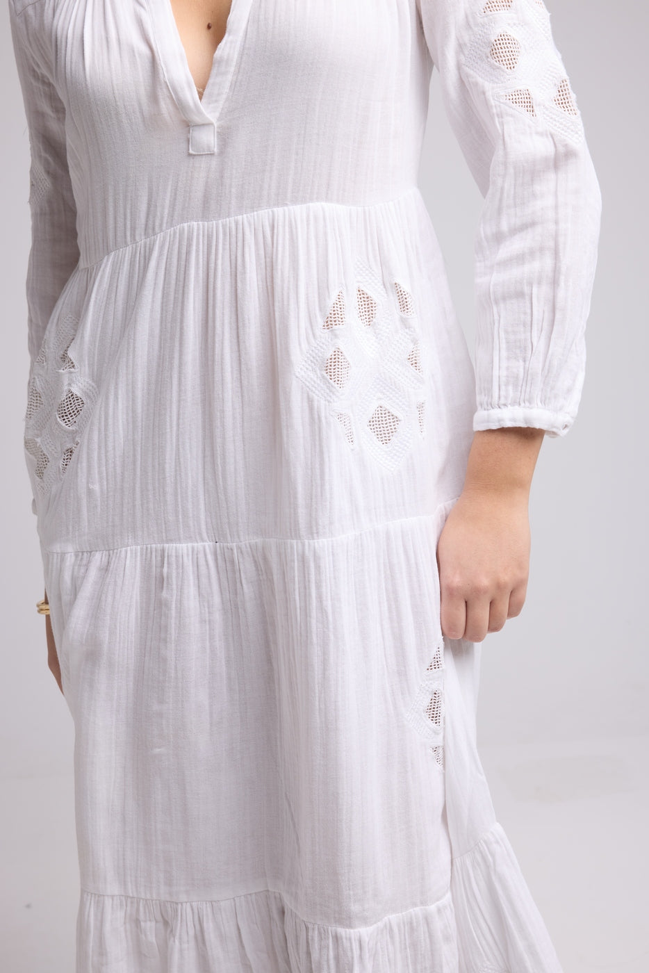 Robe Longue - Telia - Blanc