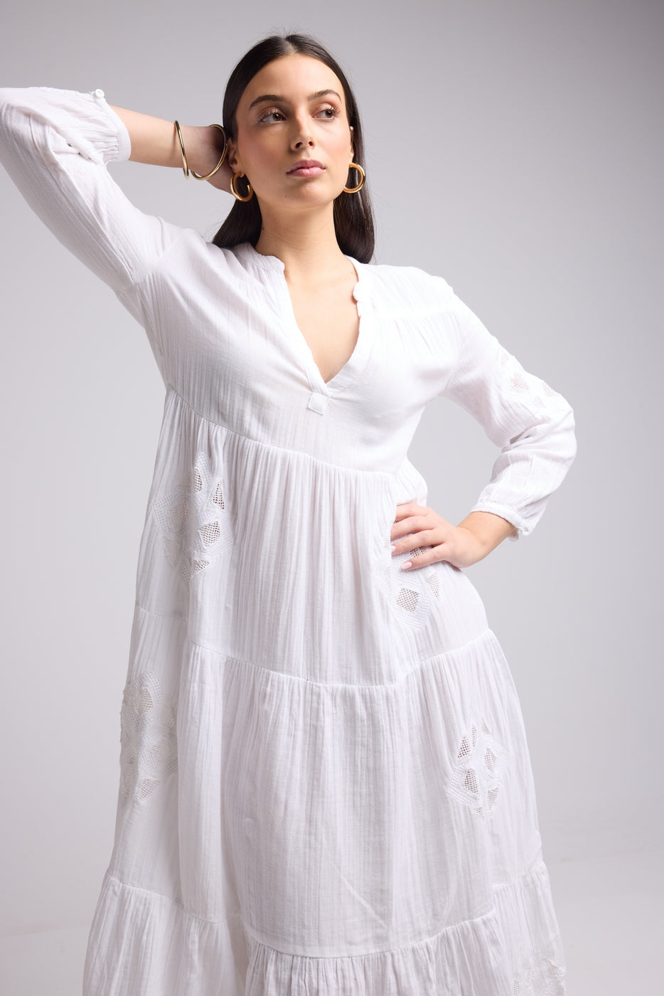 Robe Longue - Telia - Blanc