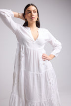 Robe Longue - Telia - Blanc