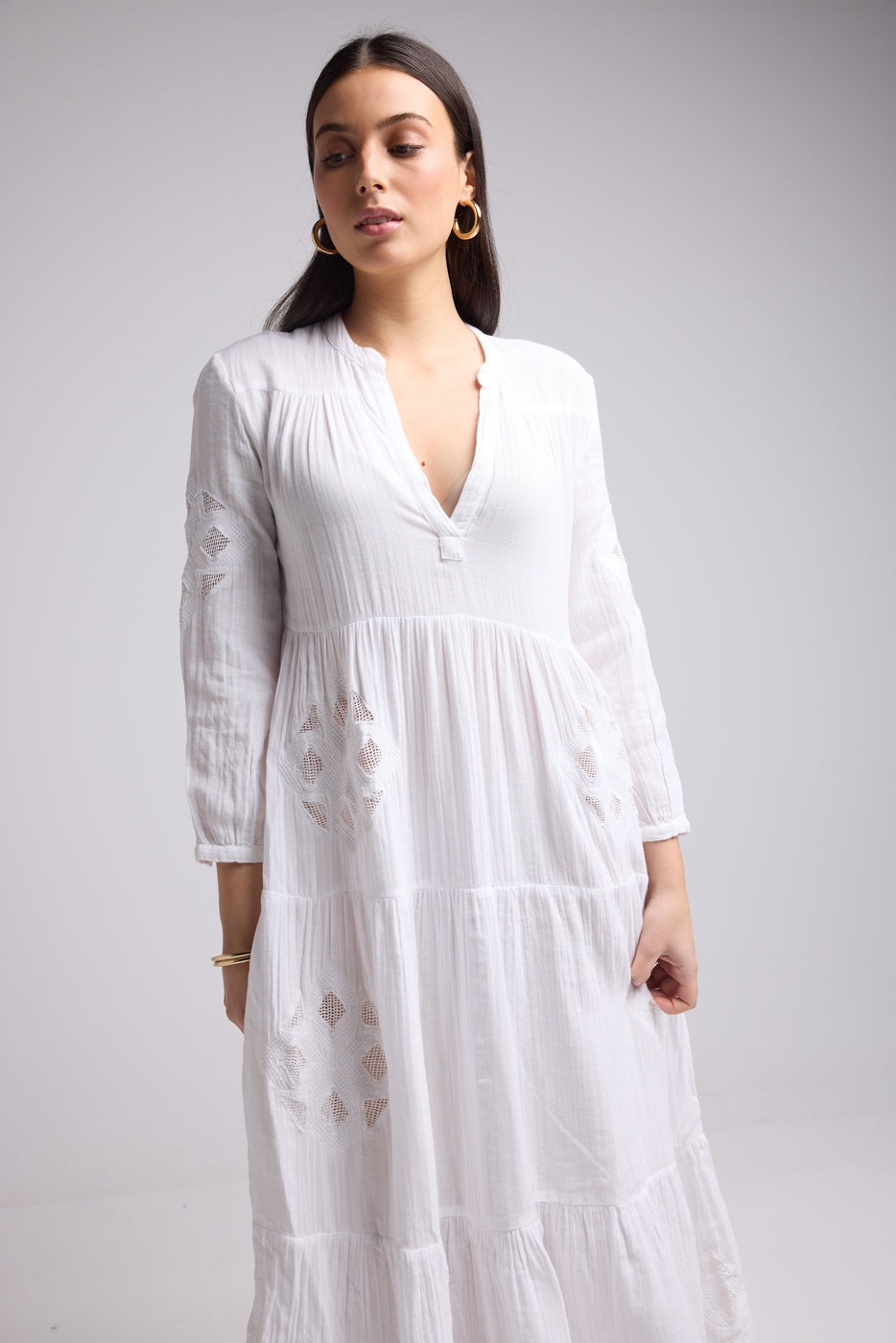 Robe Longue - Telia - Blanc