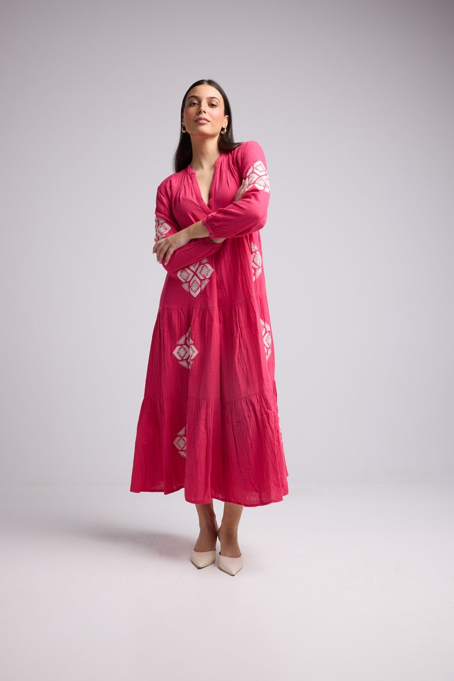 Robe Longue - Telia - Rose