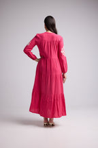 Robe Longue - Telia - Rose