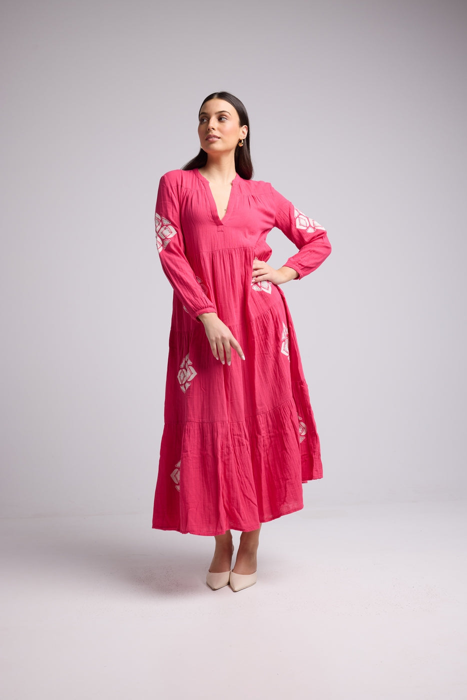 Robe Longue - Telia - Rose