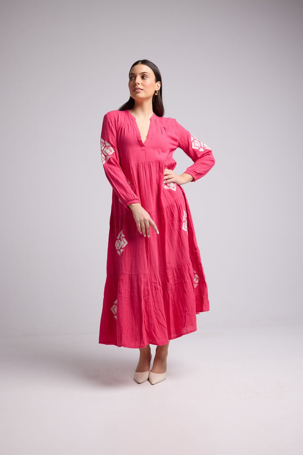 Robe Longue - Telia - Rose
