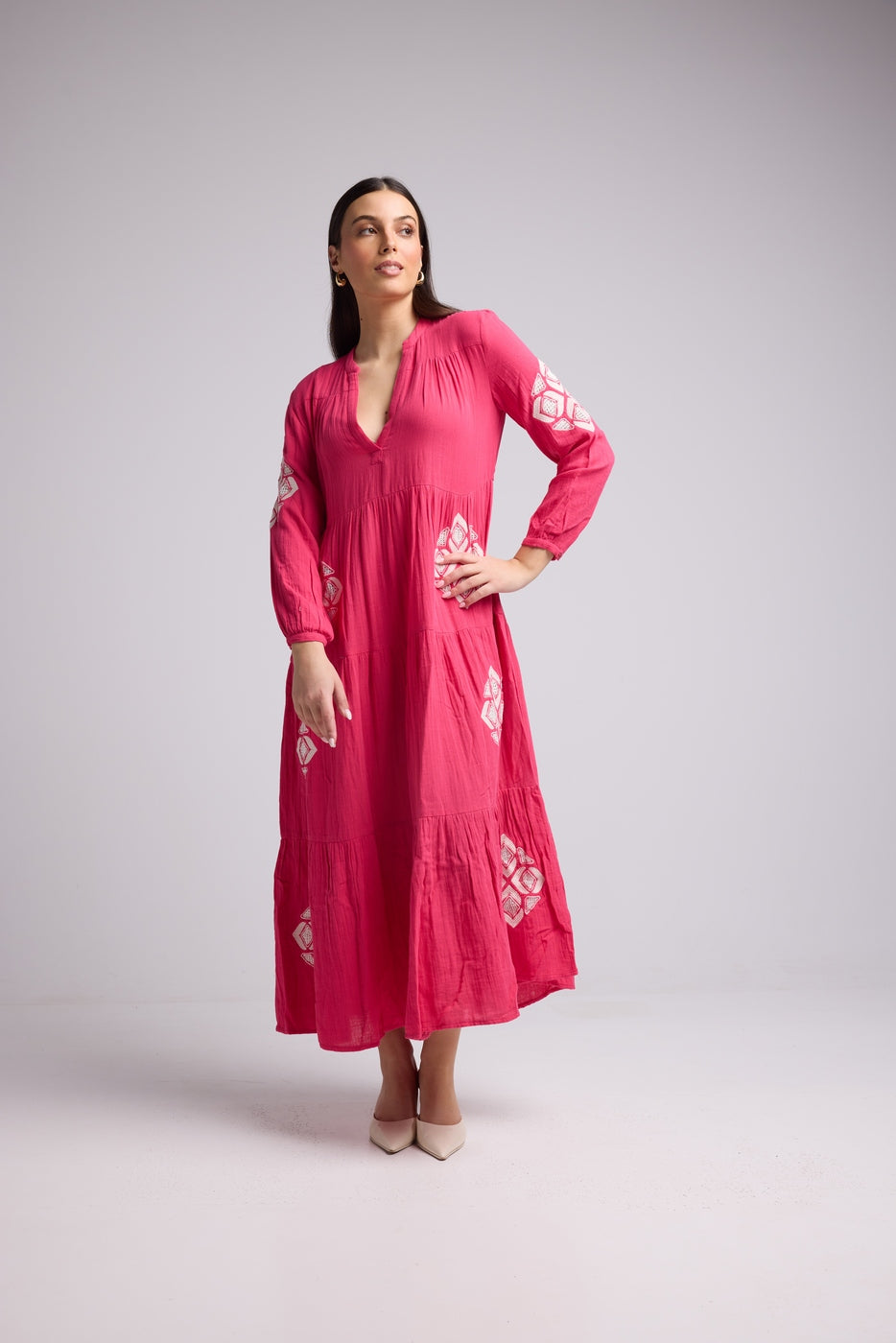 Robe Longue - Telia - Rose