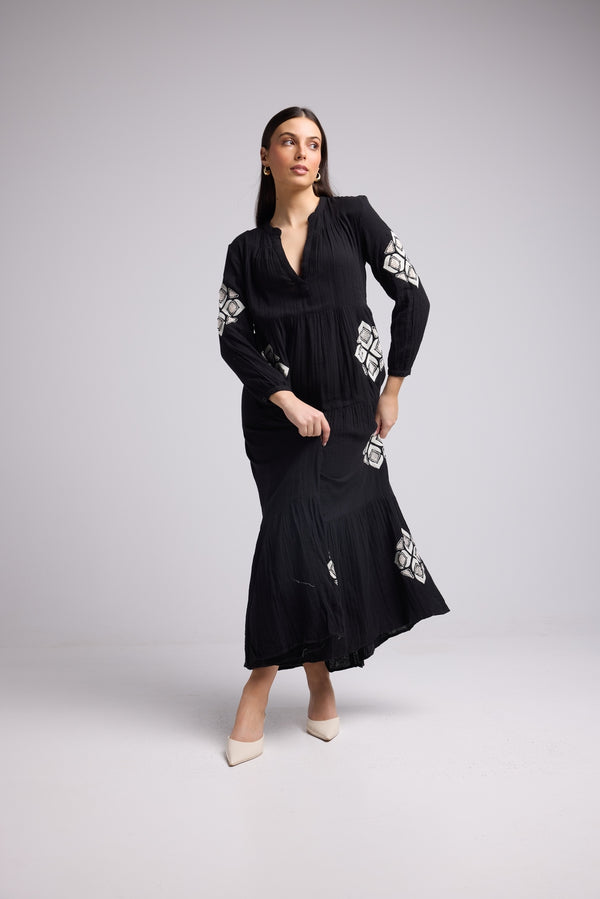 Robe Longue - Telia - Noir