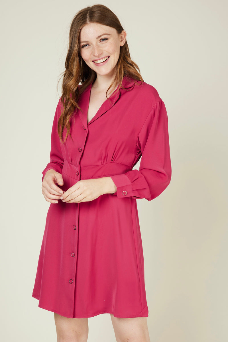 ROBE COURTE FUCHSIA - Andy & Lucy