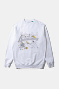 Sweatshirt Tennis Courts White