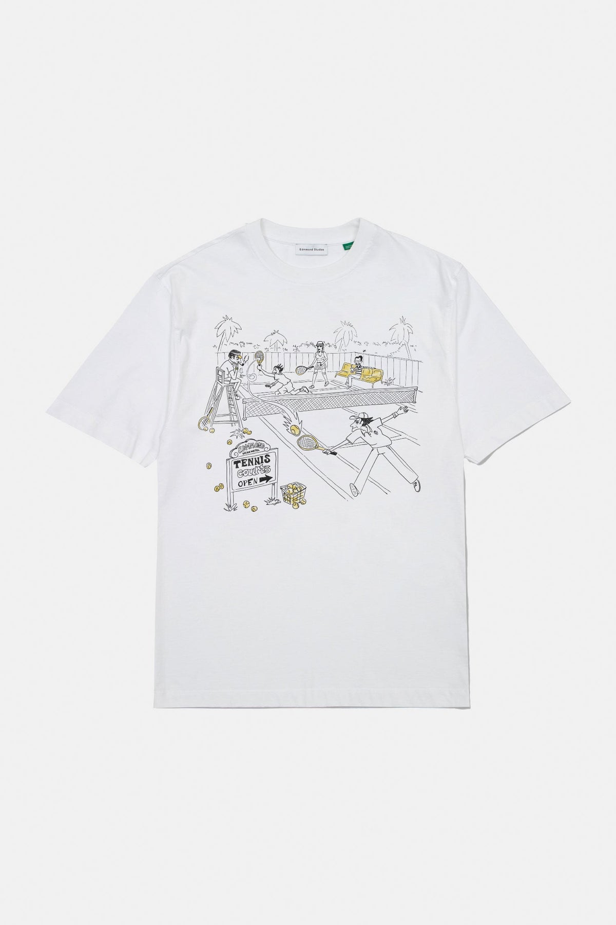 T-Shirt Tennis Courts White