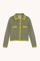 Cardigan En Coton Vert Teresa