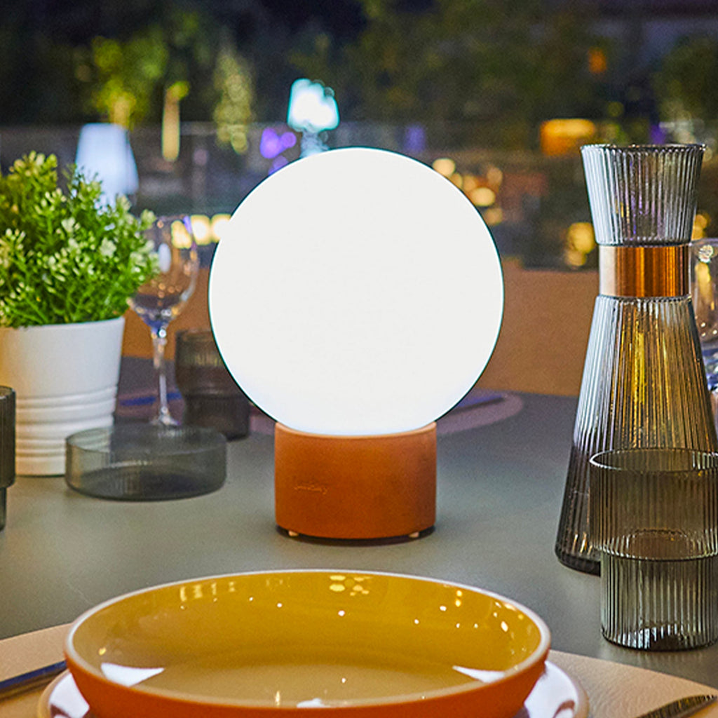 Terra - Lámpara de Mesa Inalámbrica - Terracota - Rojo