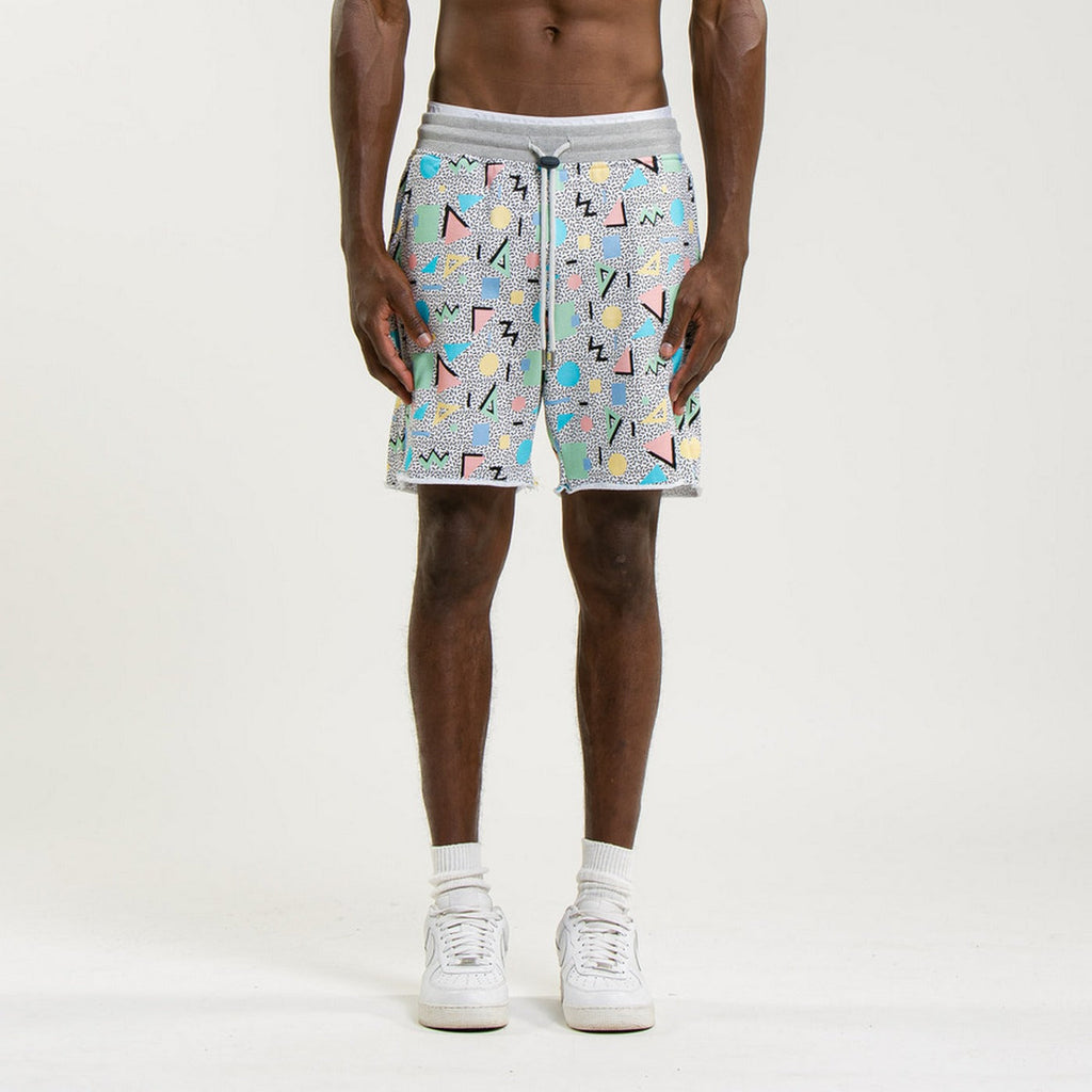 Bermuda Terry Cutoff Print - Jeffrey - Mixte