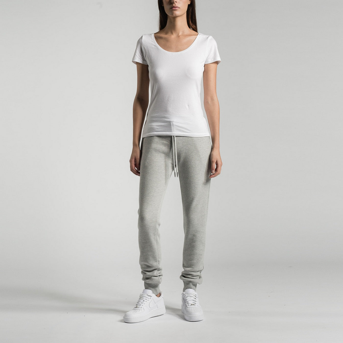 Terry Slim Trousers - Grey Marl - Unisex