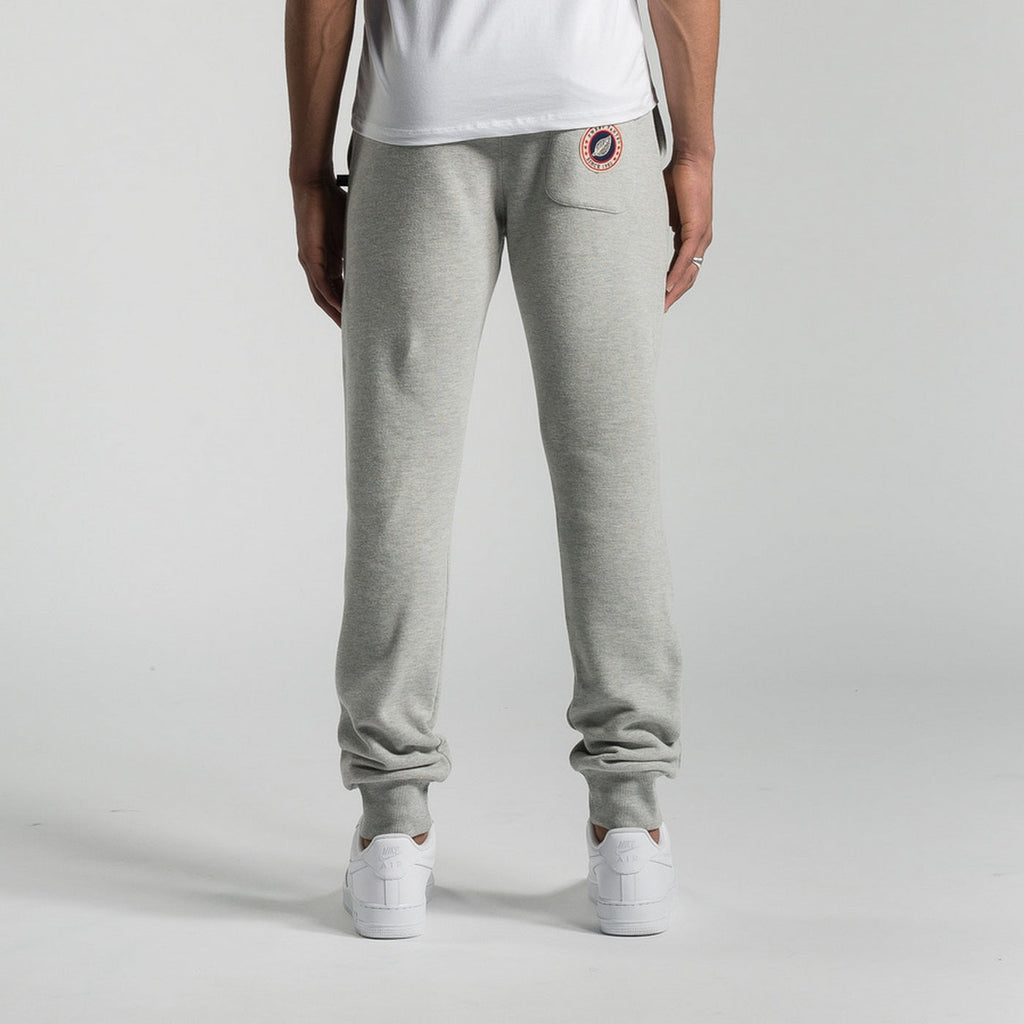 Terry Slim Trousers - Grey Marl - Unisex
