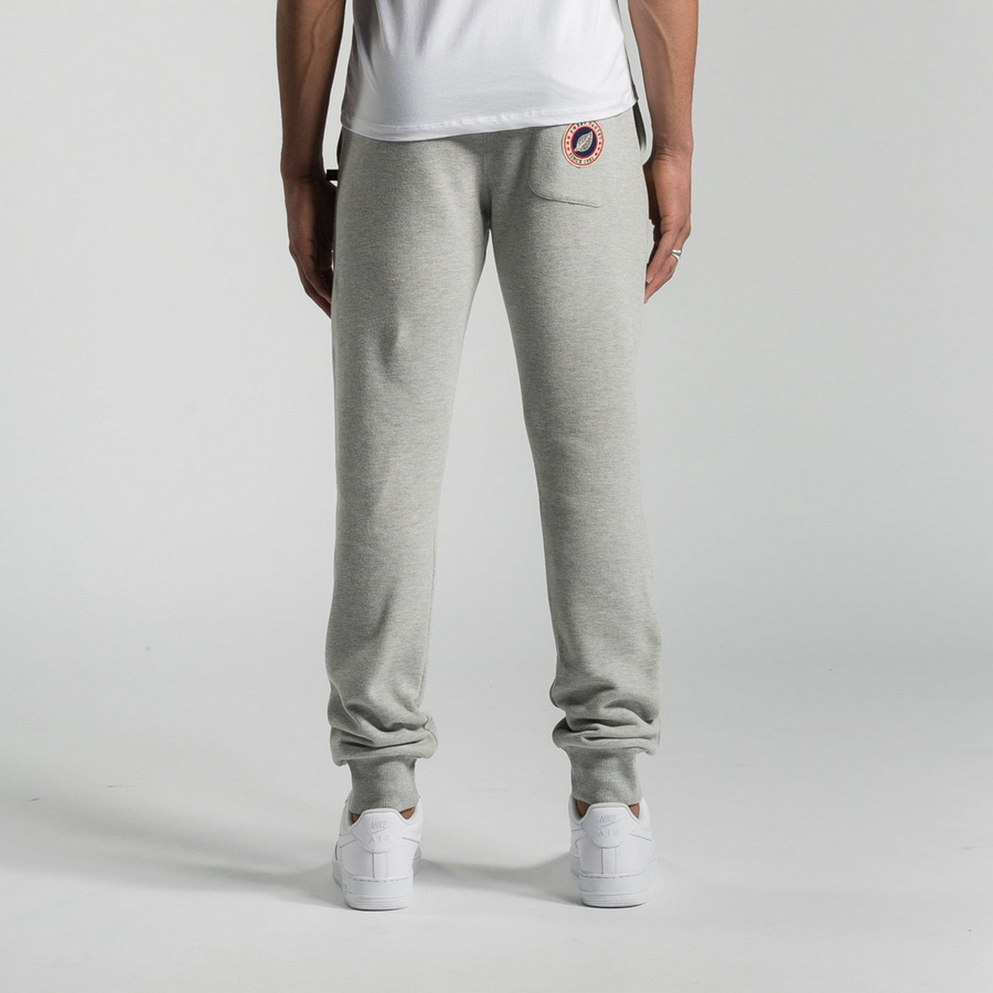 Terry Slim Trousers - Grey Marl - Unisex