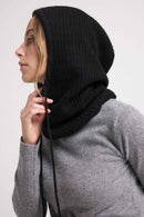 Tessa Balaclava - Black - 100% Oeko-Tex Cashmere - Mixed