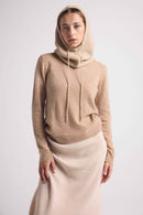 Tessa Balaclava - Cream - 100% Oeko-Tex Cashmere - Mixed