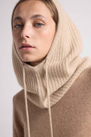 Tessa Balaclava - Cream - 100% Oeko-Tex Cashmere - Mixed