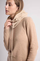 Tessa Balaclava - Cream - 100% Oeko-Tex Cashmere - Mixed