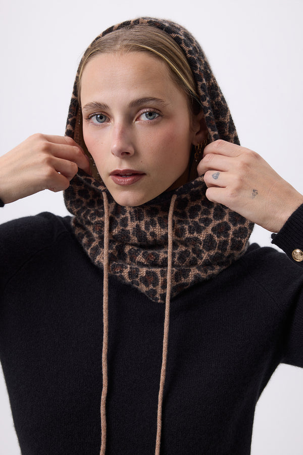 Cagoule Print Leopard Tessa - Leopard Beige - Femme