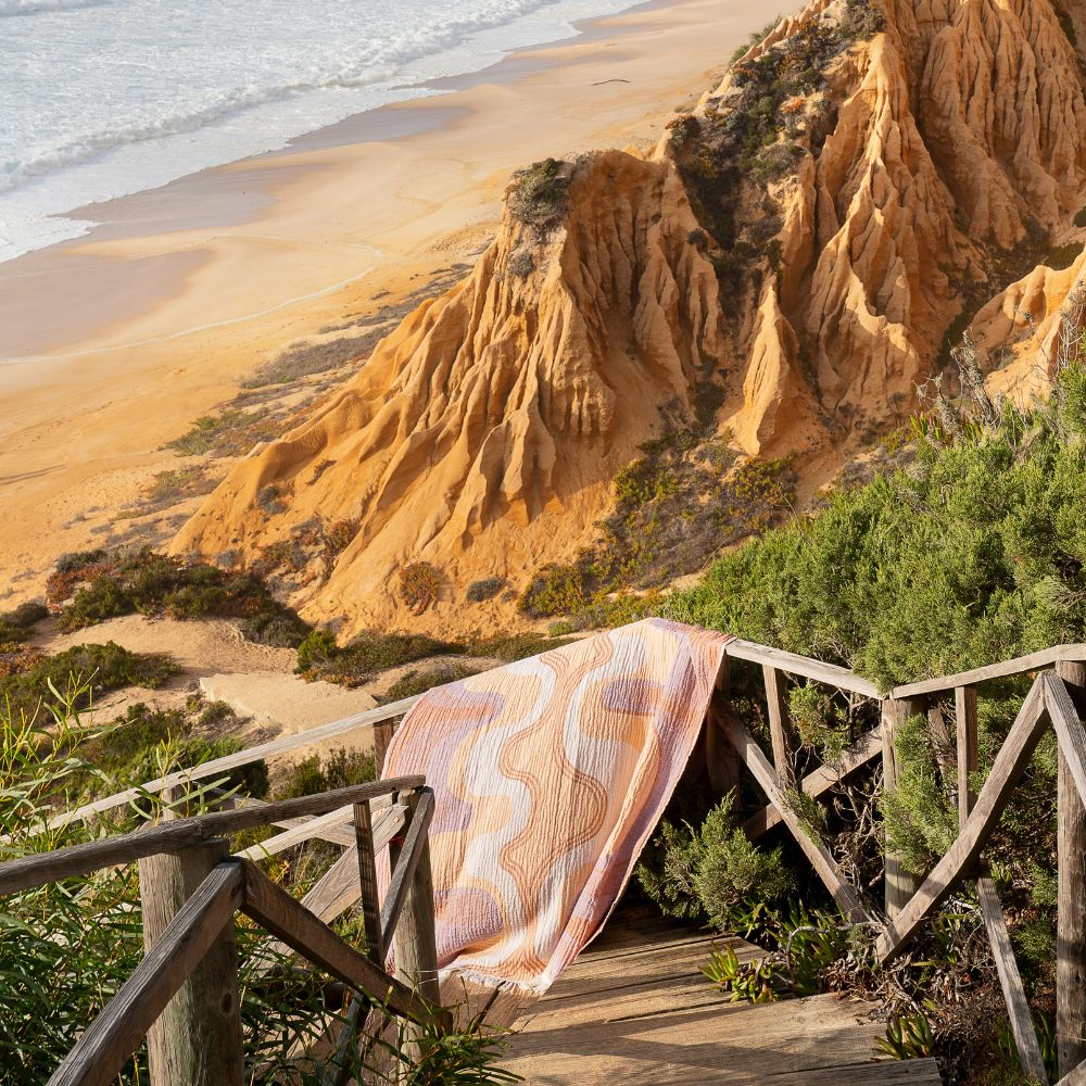 Fouta En Coton Recyclé - Jaune