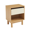 Table De Chevet - Thalia - Effet Chêne & Tiroir - Beige