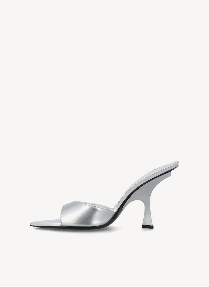 The Attico - Mules - Silver - Femme