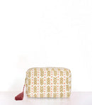 Thea Quilted Pencil Case - Olive