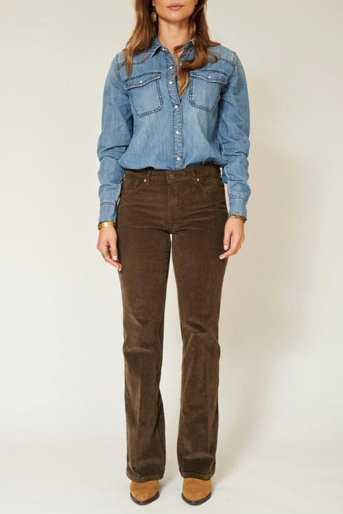 Pantalon The Harley Corduroy - Kaki