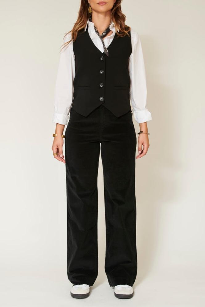 Pantalon The Pia.New Velvet - Noir