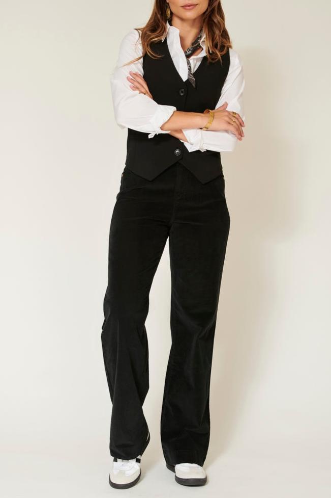 Pantalon The Pia.New Velvet.Vl - Noir