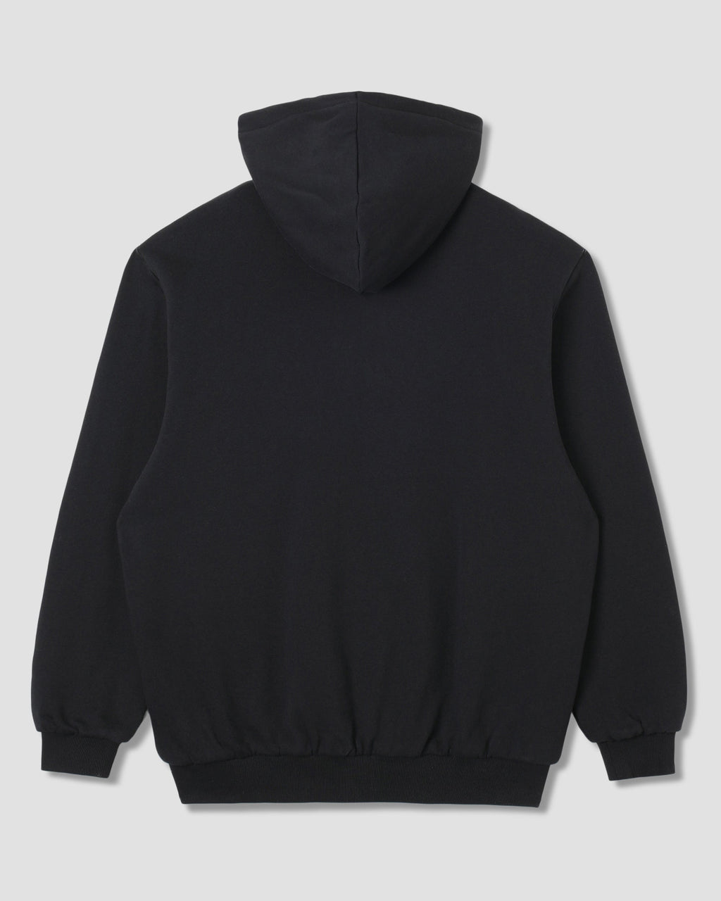 Thermal Lined Zip Hood - Washed Black