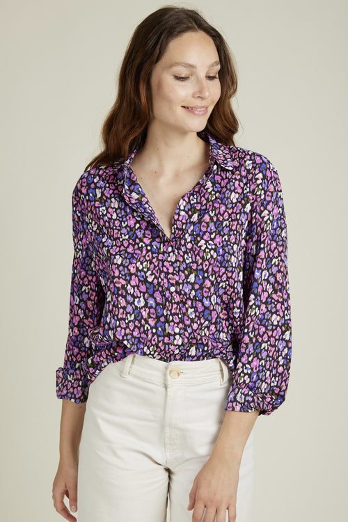 CHEMISE VIOLET - RÉFÉRENCE: THORA - MARQUE: A - Andy & Lucy