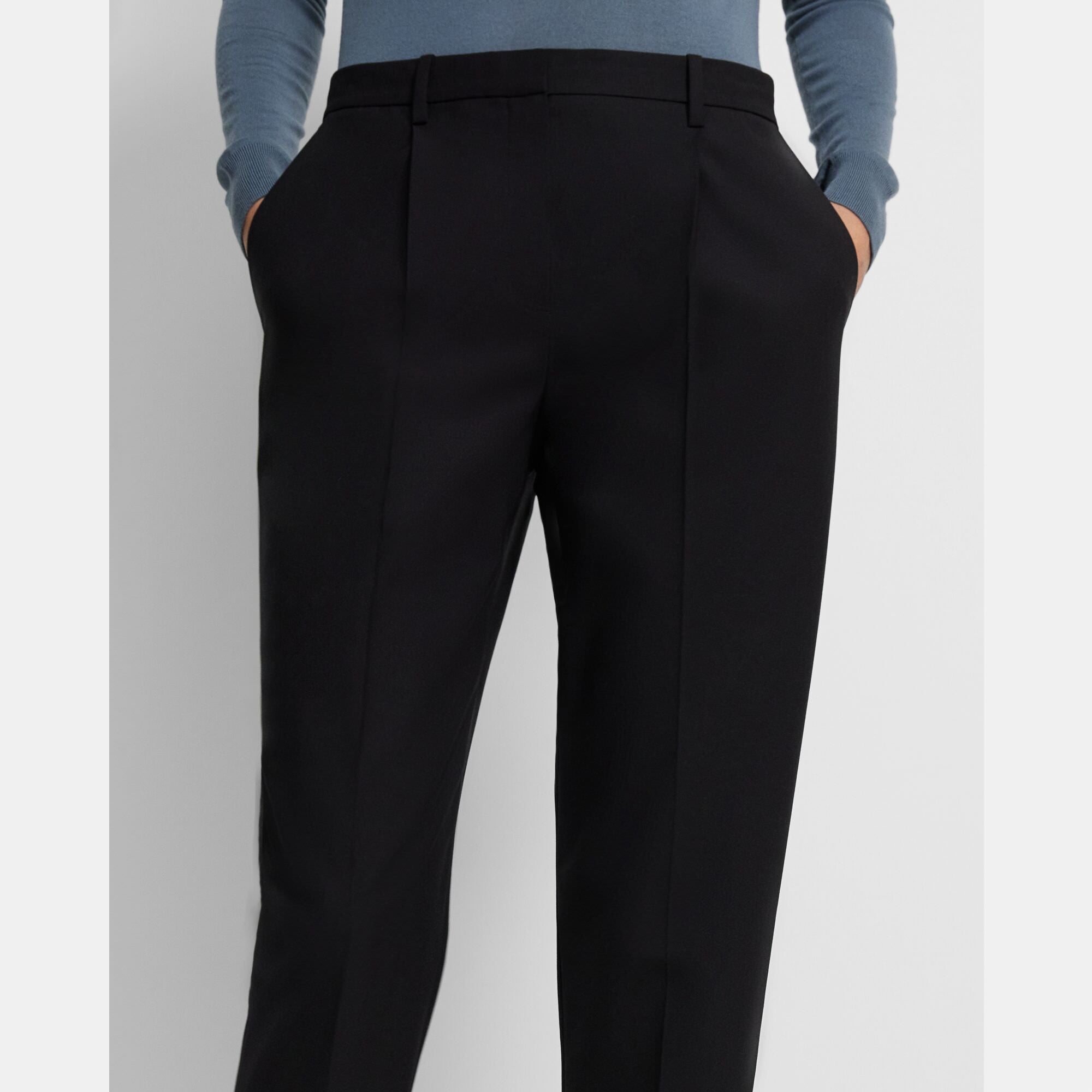 Theory NYC - Pants - Pleat Treeca - Black