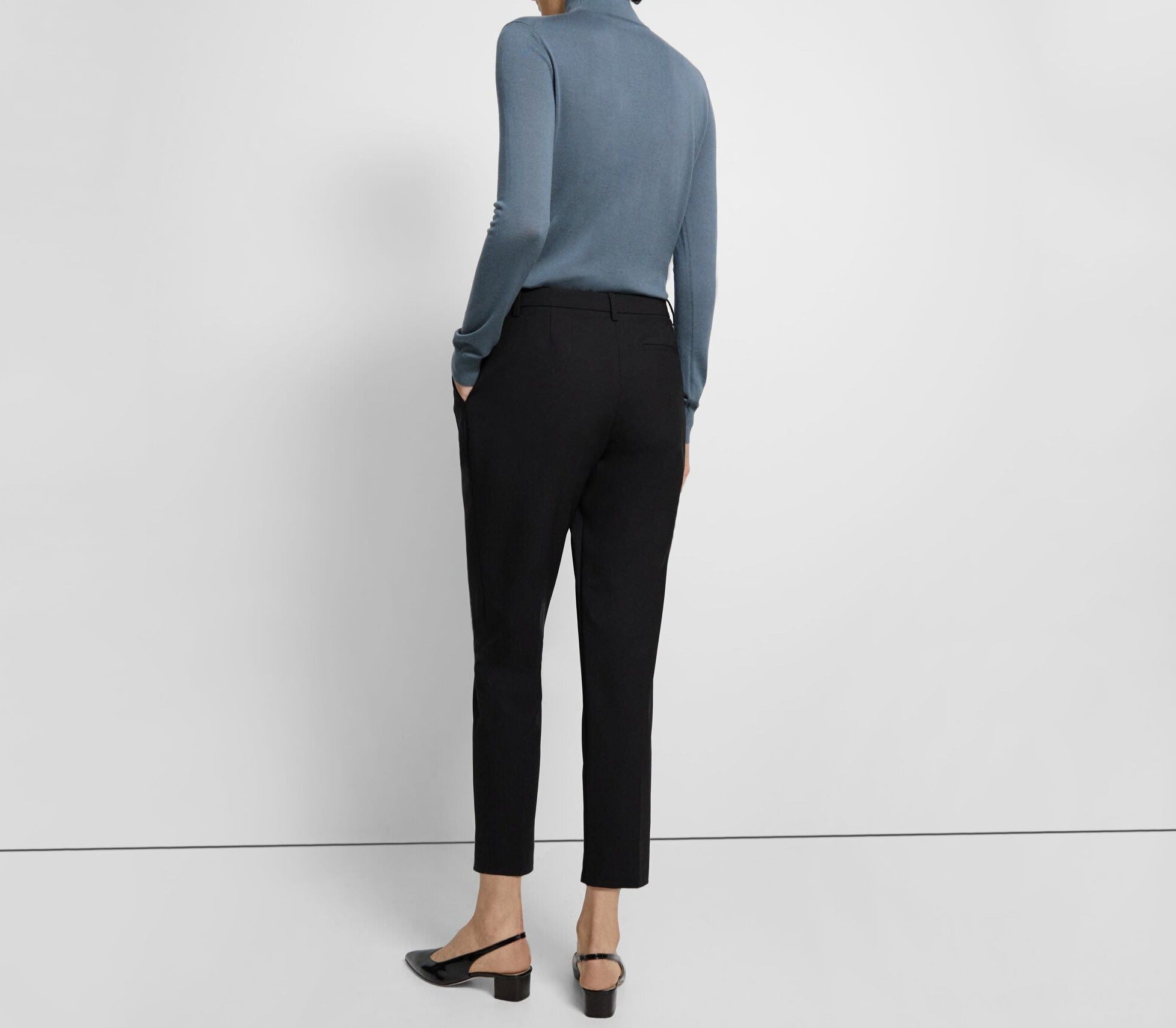 Theory NYC - Pants - Pleat Treeca - Black