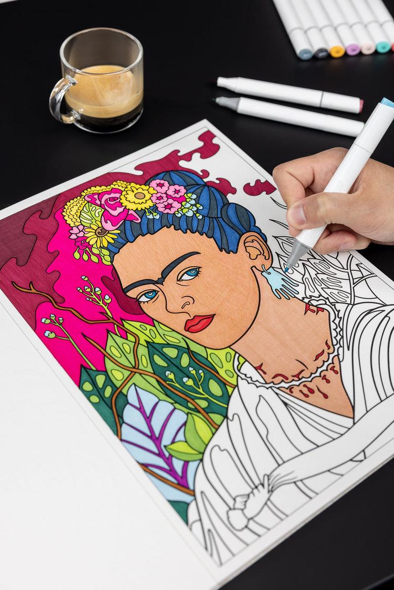 Frida Kahlo - Livre De Coloriage
