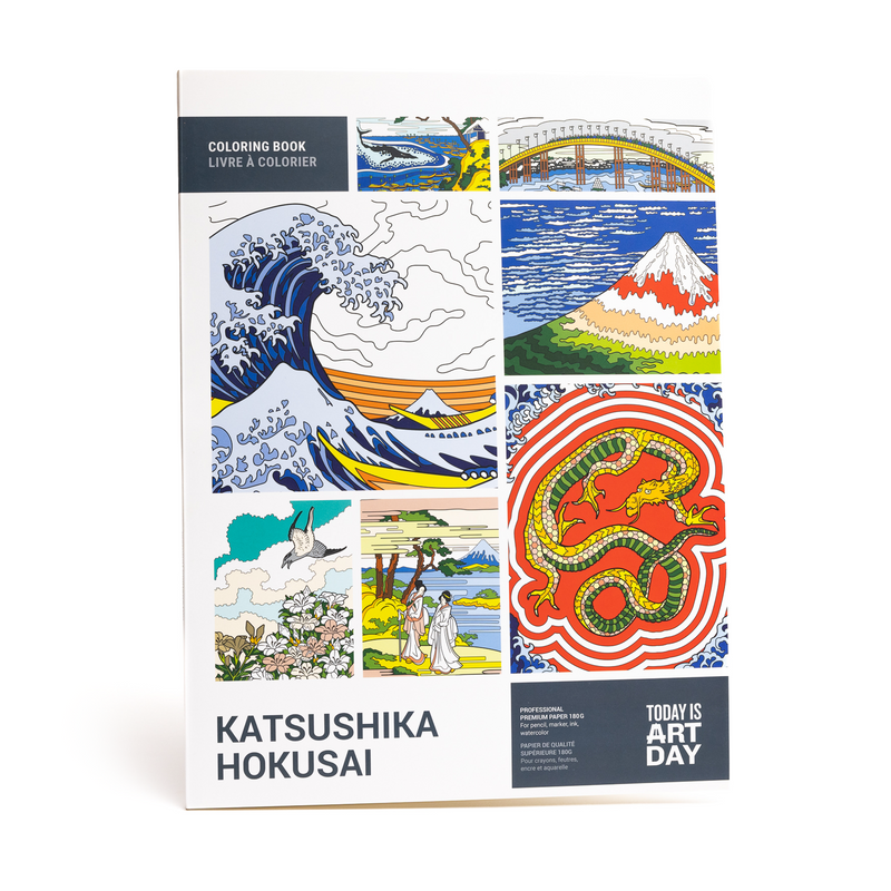Hokusai - Livre De Coloriage