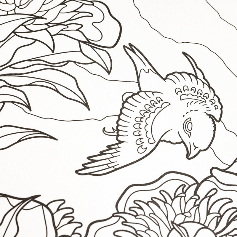 Hokusai - Livre De Coloriage