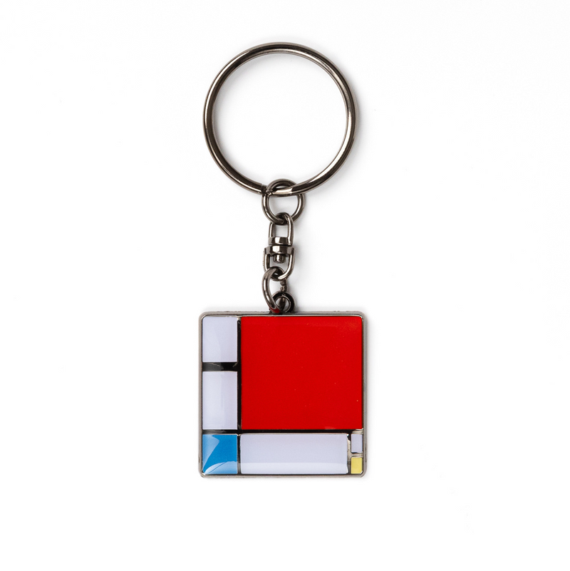 Composition Ii En Rouge, Bleu Et Jaune - Porte-Clés