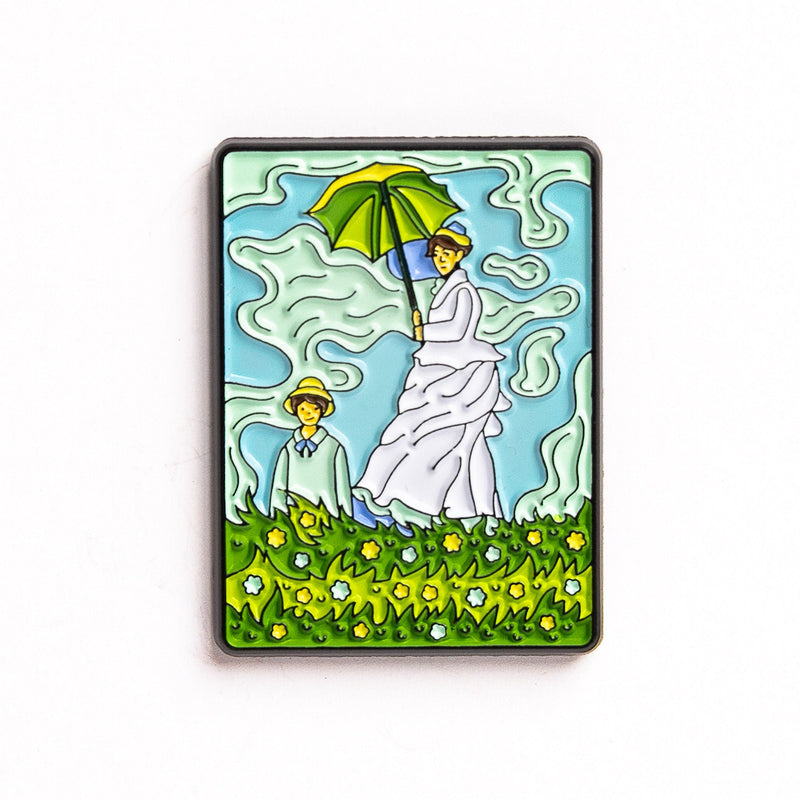 Femme Avec Parasol - Épingle
